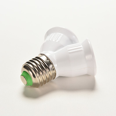 #ad Screw E27 LED Base Light Lamp Bulb Socket 1 to 2 Splitter Adapter Converter WI $4.75