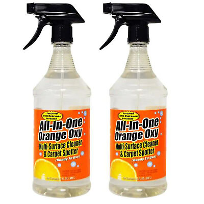 #ad 2 Pack All in 1 Orange Oxy Cleaner Pet Carpet Stain Remover All Purpose $12.59