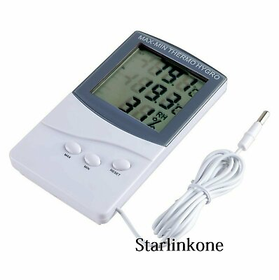 #ad Digital LCD Indoor Outdoor Thermometer Hygrometer Temperature Humidity Meter $7.05