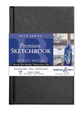 #ad Stillman amp; Birn Beta Series Premium Hard.Bound Sketchbook 5.5quot; x 8.5quot; $18.99