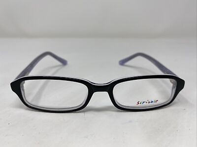 #ad Scribble 525 Black White 45 15 125 Plastic Full Rim Eyeglasses Frame CQ34 $45.00