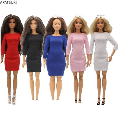 #ad Fashion Doll Dress For 11.5quot; Doll Clothes Outfits Office Lady Base Casual Gown $4.30