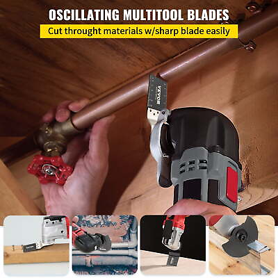 #ad 50 pcs Oscillating Saw Blades Quick Release Multitool Blades Kit $22.25