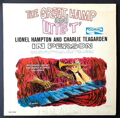 #ad Lionel Hampton • The Great Hamp amp; Little T In Person • JAZZ Vinyl Record LP EX $4.99