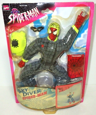 #ad SPIDERMAN ADVENTURE HERO SKY DIVER SPIDER FIGURE TOY BIZ from Japan Rare New $124.44