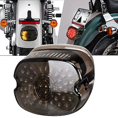 #ad Rear Tail Light Motorcycle Brake License for Harley Davidson Road King Softail $19.37