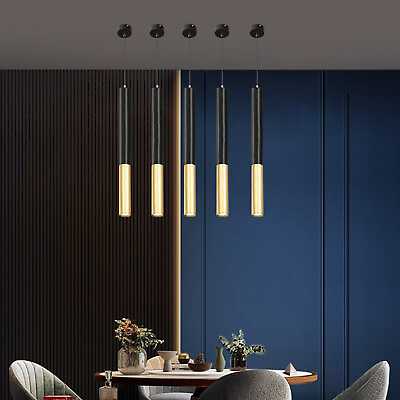 #ad Modern LED Chandelier Tube Light Hanging Pendant Light Ceiling Lamp Fixture $17.69