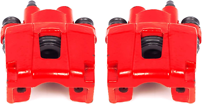 #ad Rear S4754 Pair of High Temp Red Powder Coated Calipers $171.99