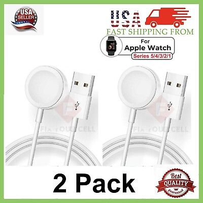 #ad 2 x Magnetic USB Charging Cable Charger For Apple iWatch Series 2 3 4 5 6 SE 7 8 $6.77