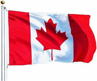 #ad Canadian Flag 3 x 5 ft Polyester Canada Maple Leaf Banner Indoor Outdoor Grommet $3.25