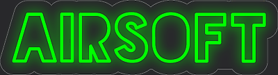#ad Airsoft Green 24x6 inches Neon LED Sign Decor Wall Lights Brighten Up Store $344.99
