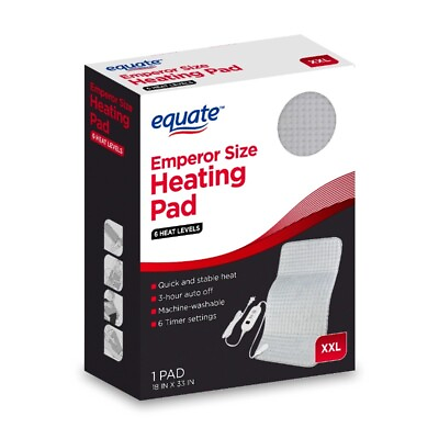 #ad XXL Electric Heating Pad 6 Heat Settings with Auto Shut off 18 x 33 in $27.30