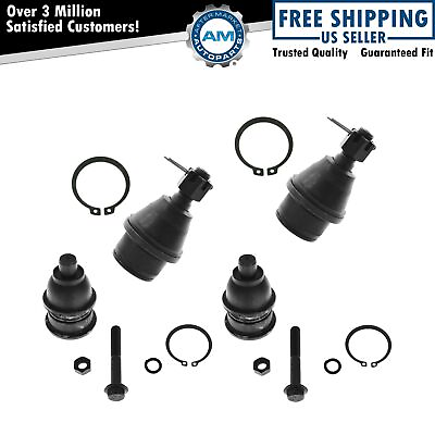 #ad For 02 05 06 07 08 09 Chevy Trailblazer GMC Envoy Upper amp; Lower Ball Joints 4 pc $37.70