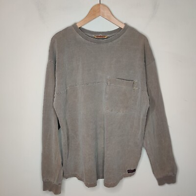 #ad Gramicci Vintage Long Sleeve Pocket Tee Mens XL Heavy Cotton 90s Faded Grunge $29.99