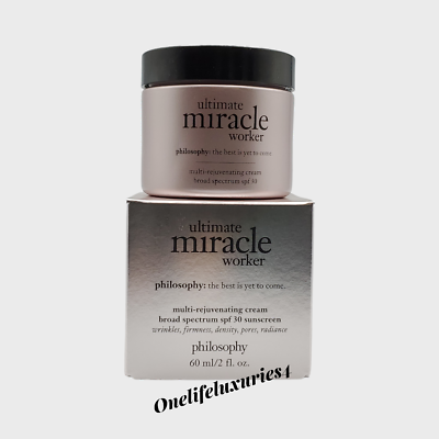 #ad Philosophy ultimate miracle worker multi rejuvenating cream SPF30 2oz 60ml NEW $22.99