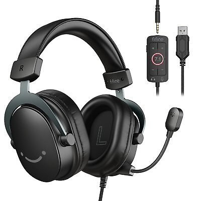 #ad PC Gaming Headset USB Headset with 7.1 Surround Sound Detachable Microphone... $55.05