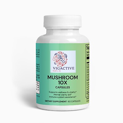 #ad Mushroom Complex 10X Supports cognitive Function Boosts Energy Levels Immune $29.90