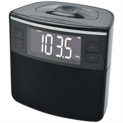 #ad Digital Clock Radio with Bluetooth Speaker Auto Set Dual Alarm Clock and USB $28.01