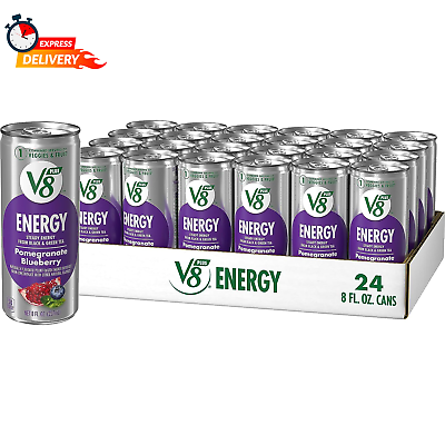 #ad ENERGY Pomegranate Blueberry Energy Drink Made with Real Vegetable and Fruit J $28.45