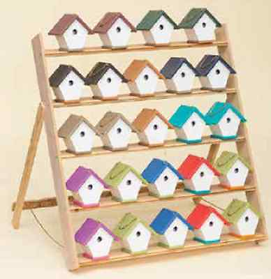 #ad WREN BIRD HOUSE Amish Handmade Weatherproof Poly Hanger 17 Color Choices USA $54.97