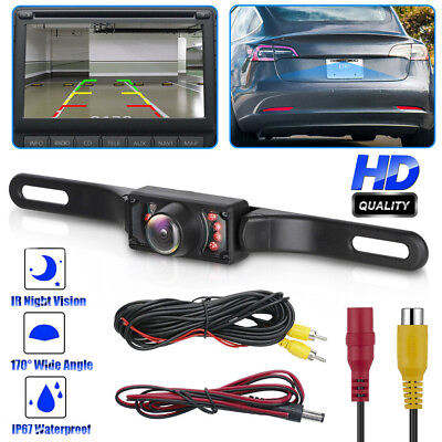 #ad 170° HD Car Rear View Camera Night Vision Backup Reverse Parking Cam Waterproof $11.89