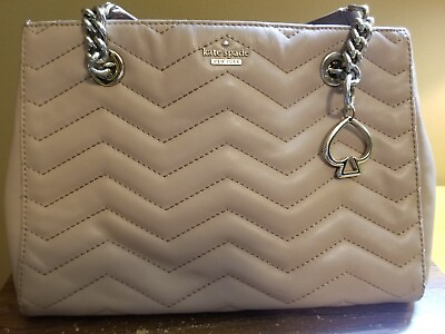#ad Kate Spade NY Reese Park Small Courtnee Quilted Leather Shoulder Bag Beige Pink $129.99