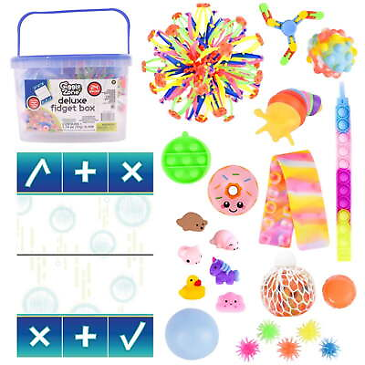 #ad 24 Piece Fidget Box Novelty Toys with Storage Container Series 2 $31.68