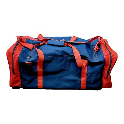 #ad Atlanta Braves Team Used Equipment Travel Bag 30quot; x 13quot; x 13quot; Navy Canvas $149.99