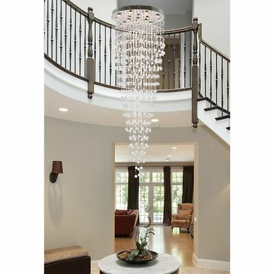 #ad HIGH QUALITY LARGE FOYER CEILING CRYSTAL BALLS CHANDELIER LIGHTING 16 LIGHT 80quot; $2541.56