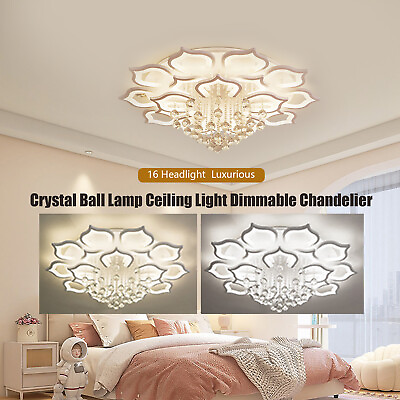 #ad Pendant Light LED Ceiling Lamps Ceiling Light 16 Petal Flower Home Decor Light $118.70