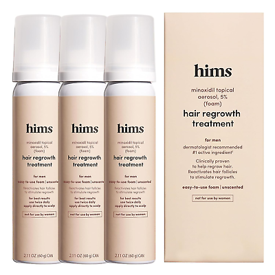 #ad Hims Extra Strength Hair Regrowth Treatment for Men with 5% Topical Minoxidil Fo $68.99