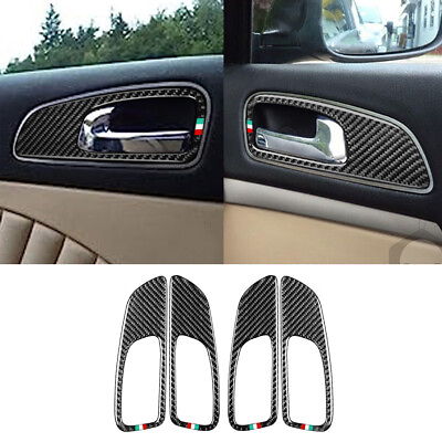 #ad Carbon Fiber Inner Door Handle Panel Cover For Alfa Romeo 159 Brera Spider 04 11 $25.54