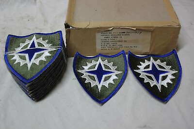 #ad Vintage WW2 WWII US Military Issue Army CORPS 16 Insignia Military 2 Patches C $10.95