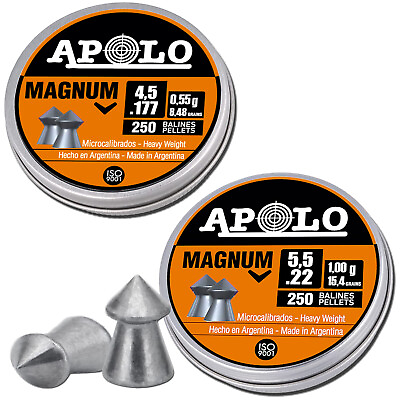 #ad Apolo Magnum Pointed Airgun Pellets .177 Cal amp; .22 Cal Airgun Pellets $10.99