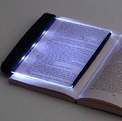#ad LED Book Reader Dimmable Light Portable Reading Flat Panel Travel Reading Lamp $18.89