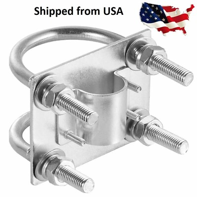 #ad Universal Antenna Mast Poll Clamp Bracket Mount Mounting Outdoor $9.99