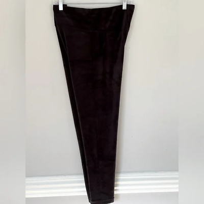 #ad Black Velour Size XL Women#x27;s Leggings Waist 34” New With Tag $14.93