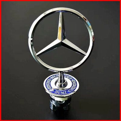#ad For Mercedes Benz Front Hood Ornament Mounted Star Logo Badge Emblem C E S CLK $17.35