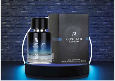 #ad Iconic Nuit Homme EDP Perfume By Grandeur 100 ML🥇Rich Niche Blue Electrique🥇 $45.00