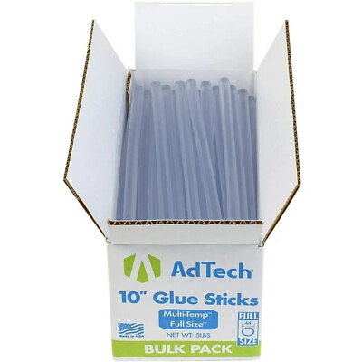 #ad 10quot; 5lb Box of Full Size Multi temp Hot Glue Sticks $20.69
