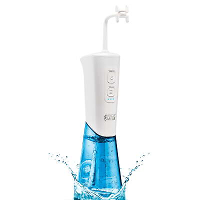 #ad Miracle Smile Portable Rechargeable Water Flosser with Easy Refill Tank $33.59