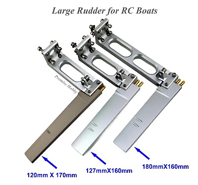 #ad Large Alloy Rudder for RC Model Boats $23.99