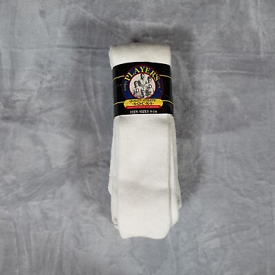 #ad Vintage 3 Pack Desoto Players Club Athletic Tube Socks Mens 9 14 Off White USA $19.99