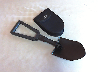 #ad Gerber Black Folding Shovel Entrenching Tool E Tool with Sheath Pouch $45.00