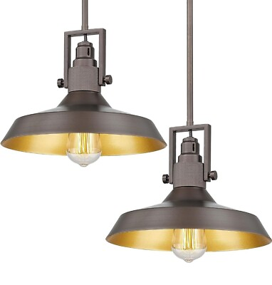 #ad Industrial Pendant Light Fixtures Ceiling Hanging with Dome Metal Shade $80.00