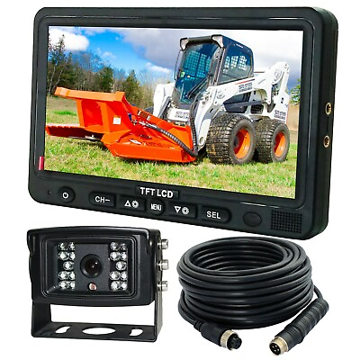 #ad 7quot; REAR VIEW BACKUP SIDE CAMERA SYSTEM CCTV FOR TRUCK MOTORHOME FORKLIFT $149.46