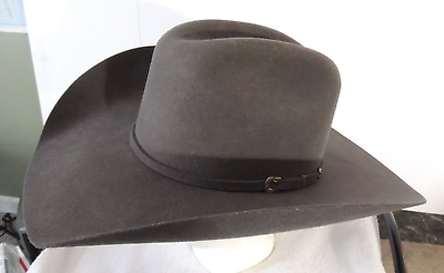 #ad Justin Hats by Milano Hat Co. Platinum Gray 3X Riata Men#x27;s Hat Size 7 1 4quot; $75.00