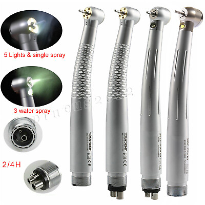 #ad Dental LED 5 1 Lights E Generator High Speed Handpiece 2 4Hole Cartridge Rotor $49.00
