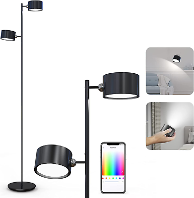 #ad Smart LED Floor Lamps Work with Alexa Standing Light with 3 Lighting amp; RGB amp; A $72.67