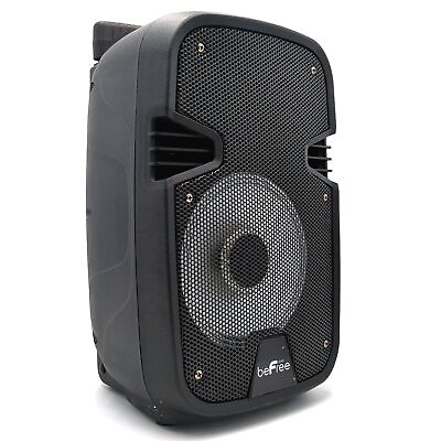 #ad beFree Sound 8quot; 400W Bluetooth Portable Party Speaker Black BFS 3000 $63.97